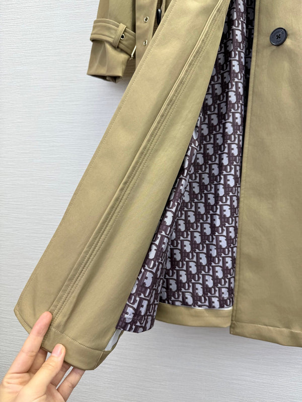 CD 25SS Long Trench Coat Beige Cotton 306561