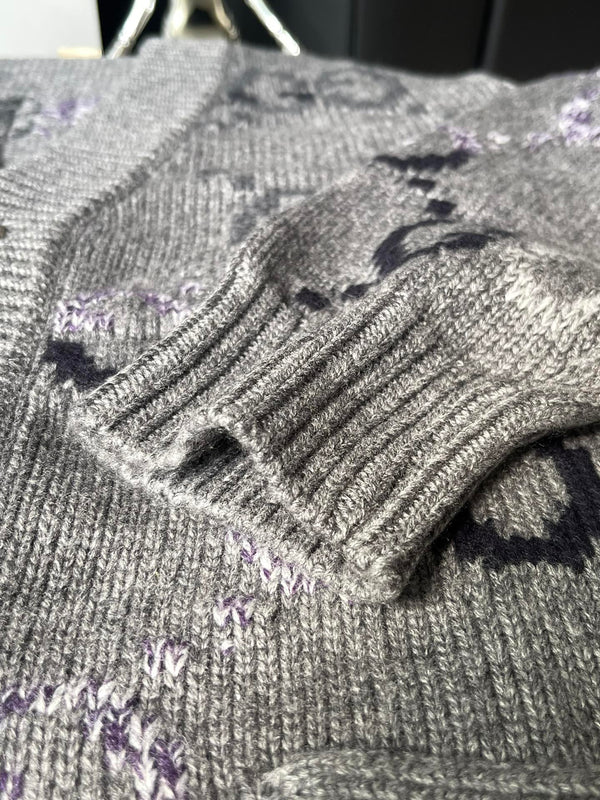 Gucci 25FW Double G Gradient All-Over Print Knit Cardigan 109548