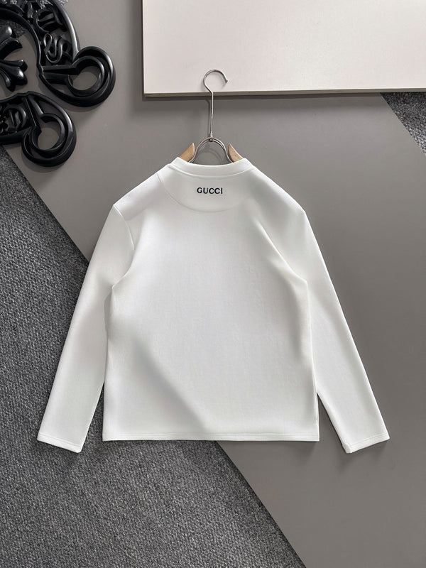 Gucci 25 Long-Sleeved T-shirt White Cotton 108754