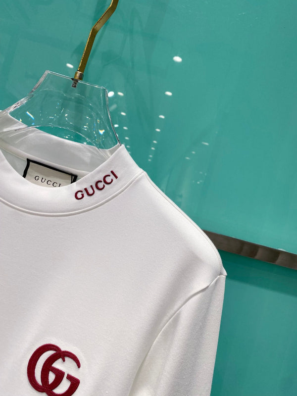 Gucci 25 Velvet Micro-Plush Half-Turtleneck Bottoming Shirt 106329