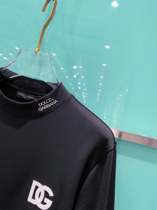 Gucci 25 Velvet Micro-Plush Half-Turtleneck Bottoming Shirt 106327