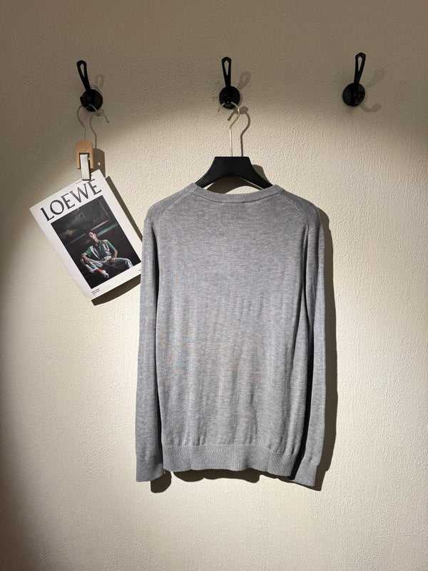 Gucci 25 Lightweight Sweater Gray Wool 106307