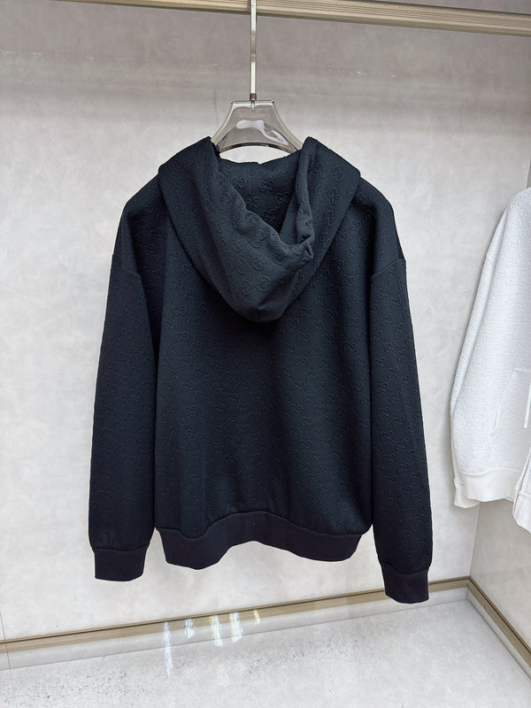 Gucci Allover Printed Zippered Jacquard Jacket 104396