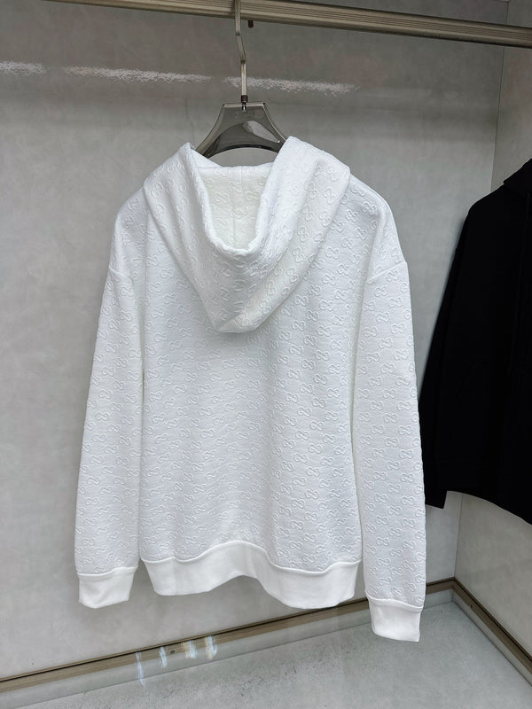 Gucci Allover Printed Zippered Jacquard Jacket 104395