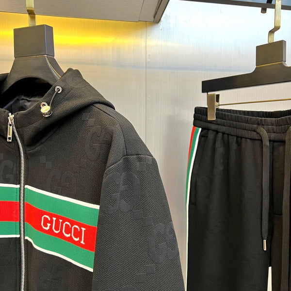Gucci 25 Sport Hooded Zip-up Jacket and Trousers Suit 103966