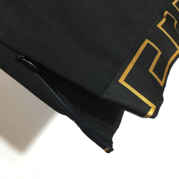 Versace Metal-Embellished Tube-Top Camisole and High-Waisted Pleated Skirt Set