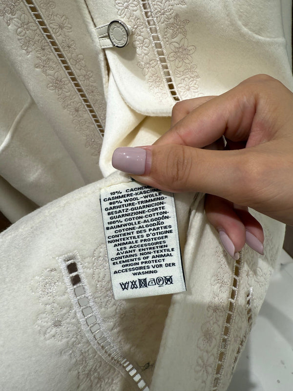 HM Couture Embroidered Cashmere Long Coat