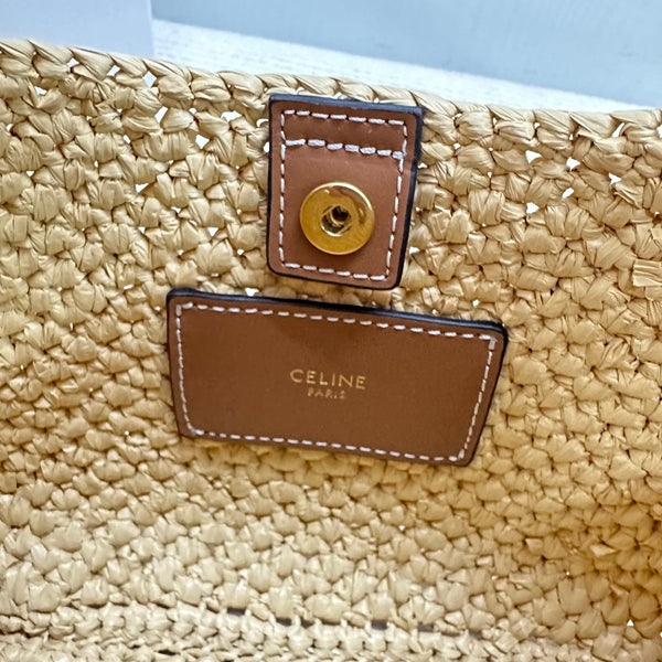 Celin Tilly Raffia Woven Underarm Bag 129127