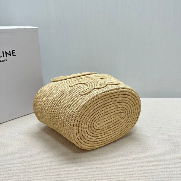 Celin Raffia Woven Basket Bag 129978