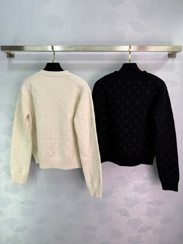 LV 25FW All-Over Print Sweater Cashmere 297069