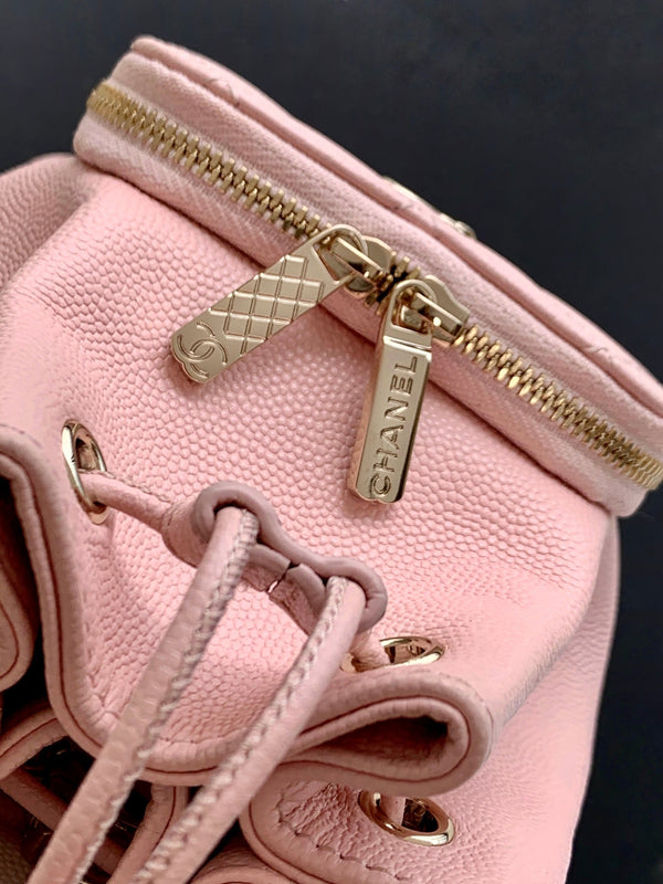 CC 22B Mini Chain 12.5cm Buckle Bag Pink Calfskin