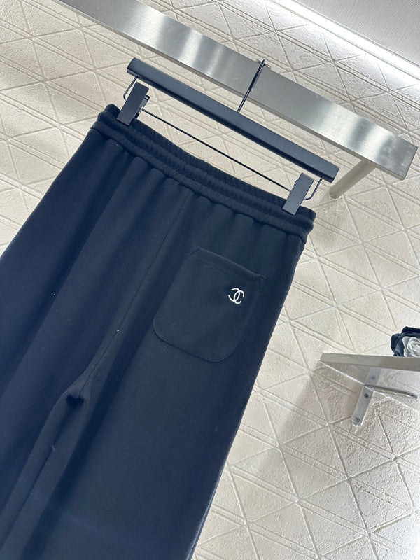 CC 25 Jacket and Pants Set Black Viscose and Polyester