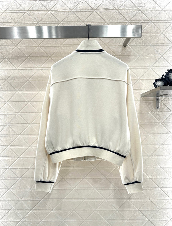 CC 25 Jacket and Pants Set White Viscose and Polyester