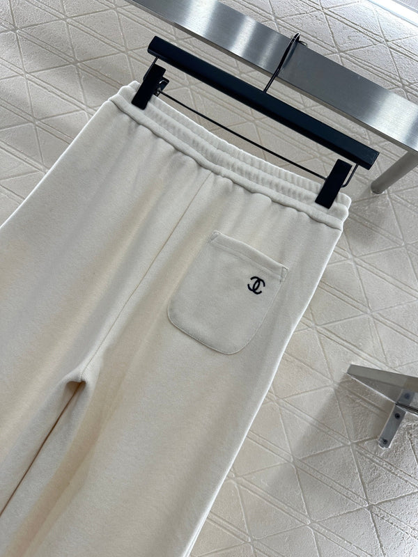 CC 25 Jacket and Pants Set White Viscose and Polyester