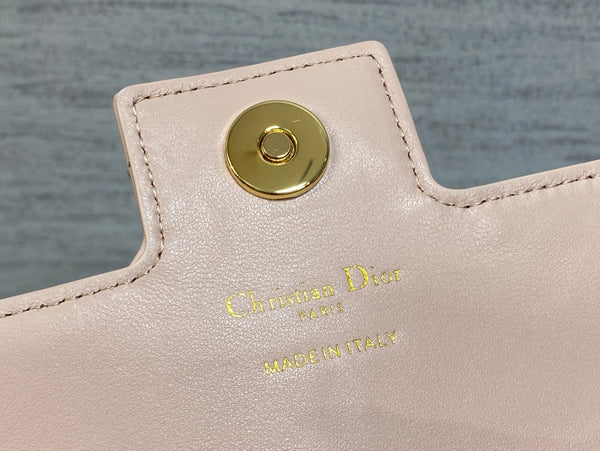 CD Pearl Chain Bag Pink 21cm Lambskin