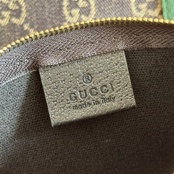 GG Giglio Detachable Clutch 35cm Black Canvas Light Gold Hardware