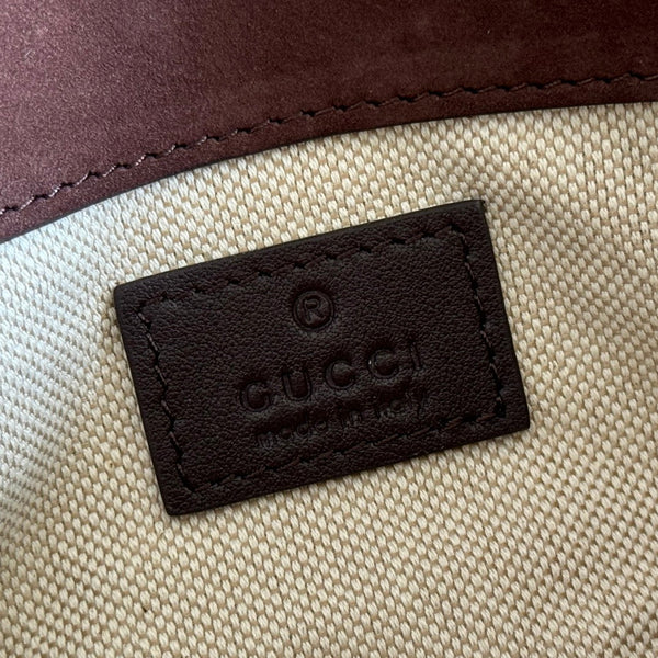 GG Marmont Double-G 16.5cm Matte Brown Suede