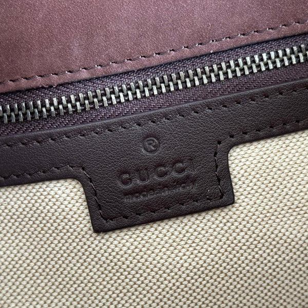 GG Marmont Double-G 26cm Matte Brown Suede