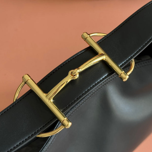 GG 25FW Beatrix Handbag 35cm Black Calfskin GHW