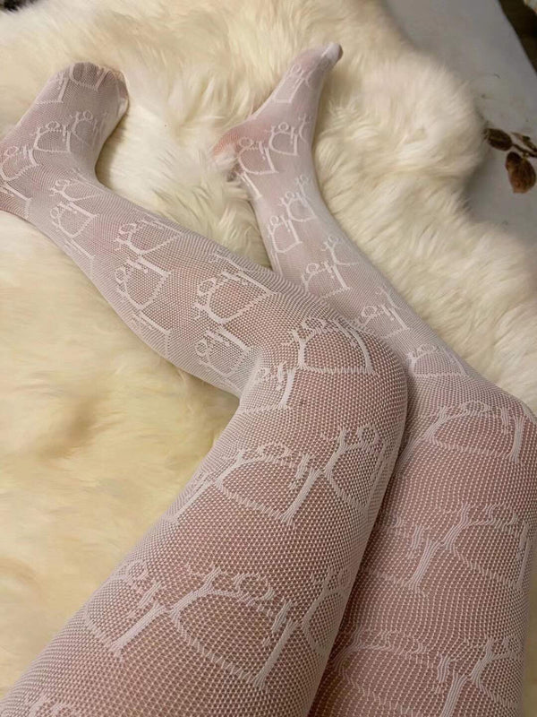 CD fishnet pantyhose