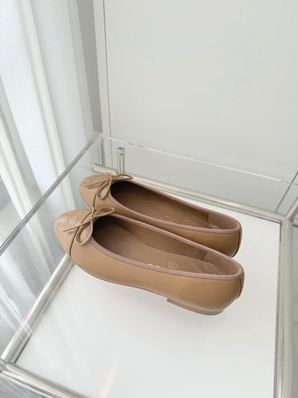ballet flats brown lambskin 566818