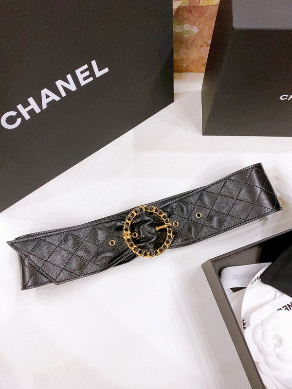Boucle Chaîne CC Or 40mm Agneau Noir 196574
