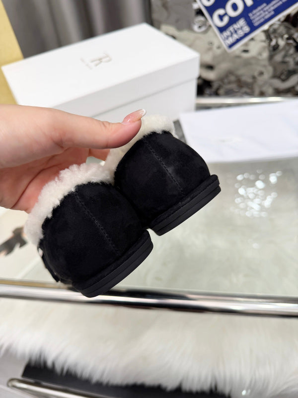The Row 2025 Mocassins Laine Noire 576841