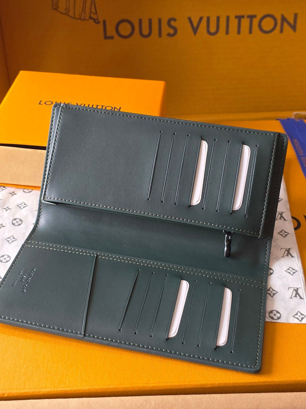 LV Brazza Wallet 19 Dark Grey Calfskin 274805