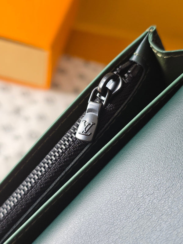 LV Brazza Wallet 19 Dark Grey Calfskin 274805