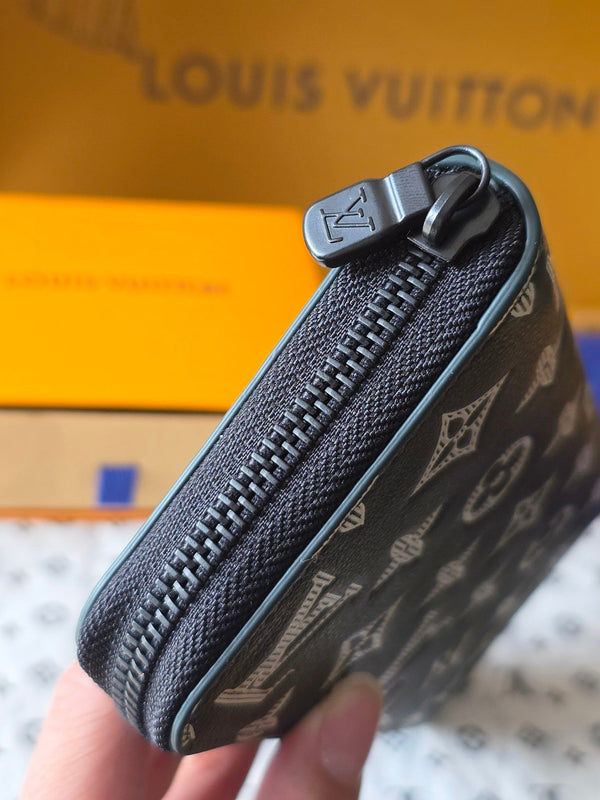 LV Zippy Wallet Dark Gray Calfskin 274806