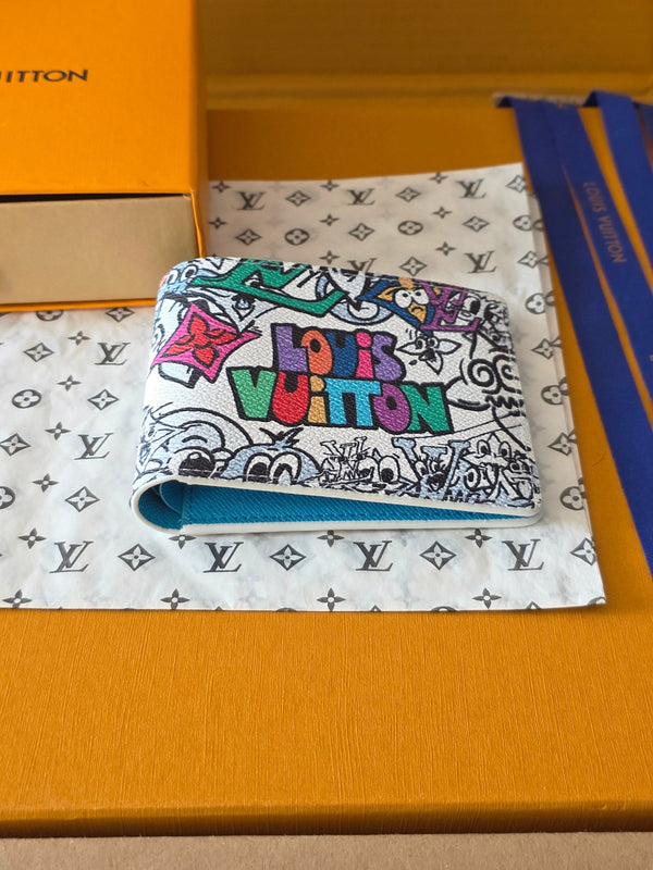 LV Brazza 11.5 White Colorfull Monogram 274895