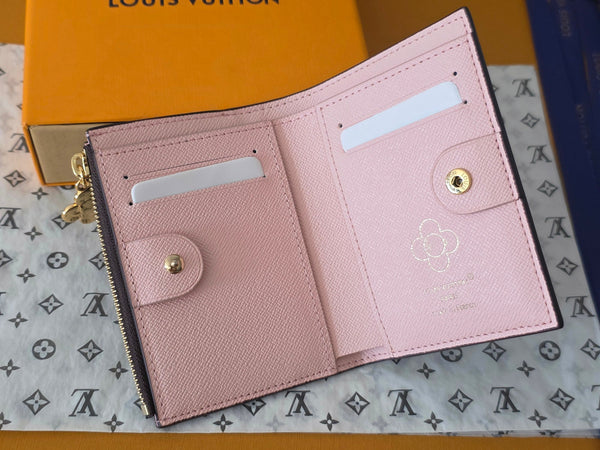 lV Lisa Wallet Vivienne Wintery Travel Brown Monogram Canvas 274900