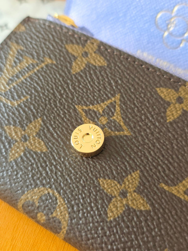 LV Christmas Collection Rosalie Wallet Brown Monogram Canvas 274906