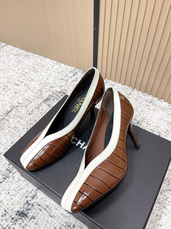 Chanel 26 Closed-Toe Slingback Brown in Cowhide 591407