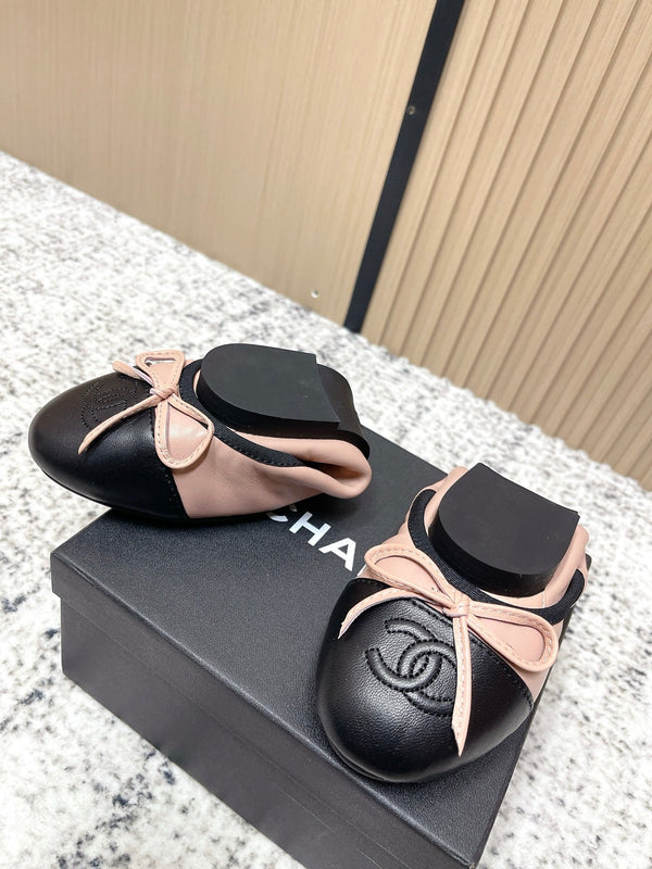 Ballerines Chanel 26SS roses en agneau 591392