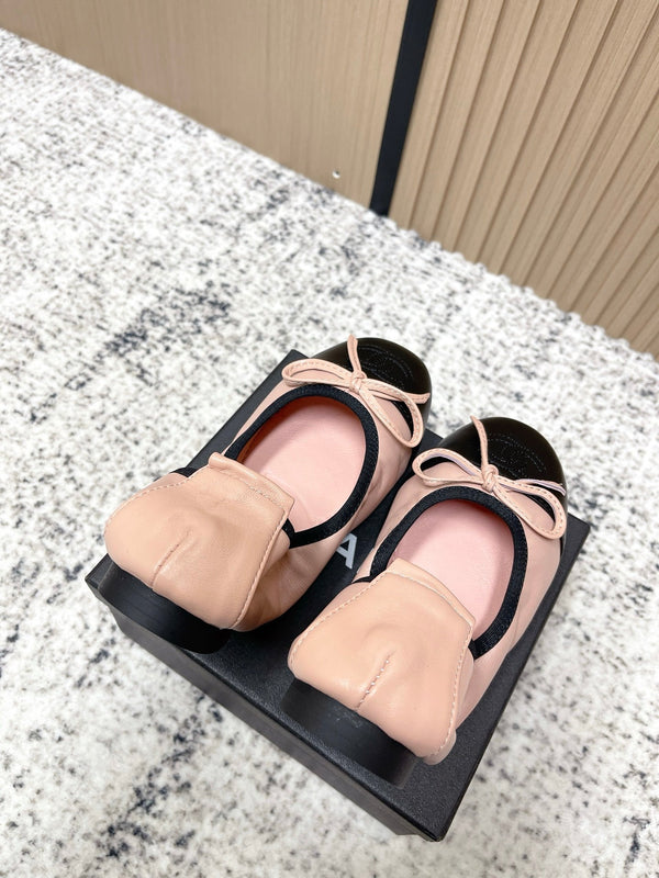 Ballerines Chanel 26SS roses en agneau 591392