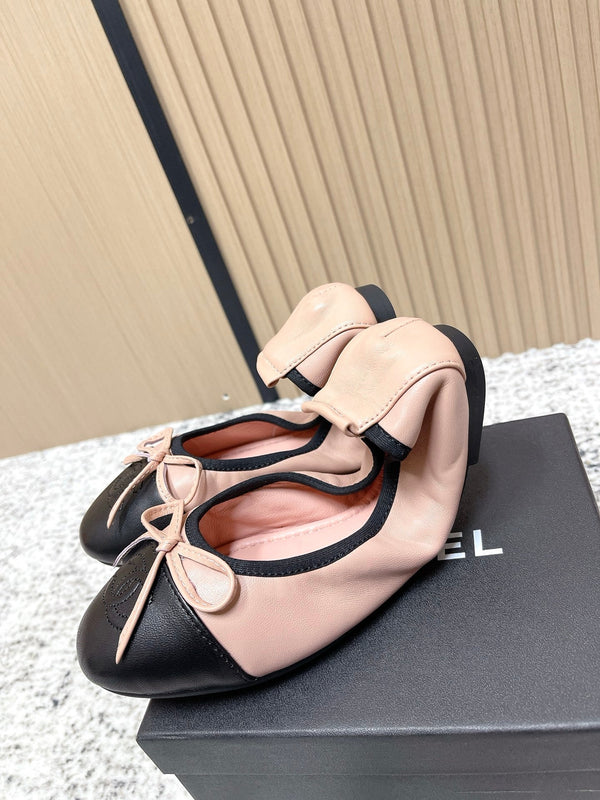 Ballerines Chanel 26SS roses en agneau 591392