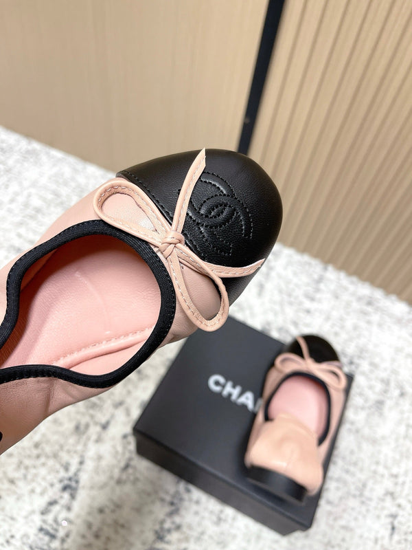 Ballerines Chanel 26SS roses en agneau 591392
