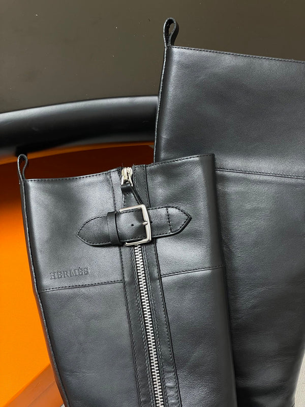 HM JAIME BOOT IN BLACK CALFSKIN
