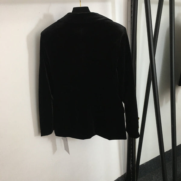 Blazer en velours à manches longues Chanel