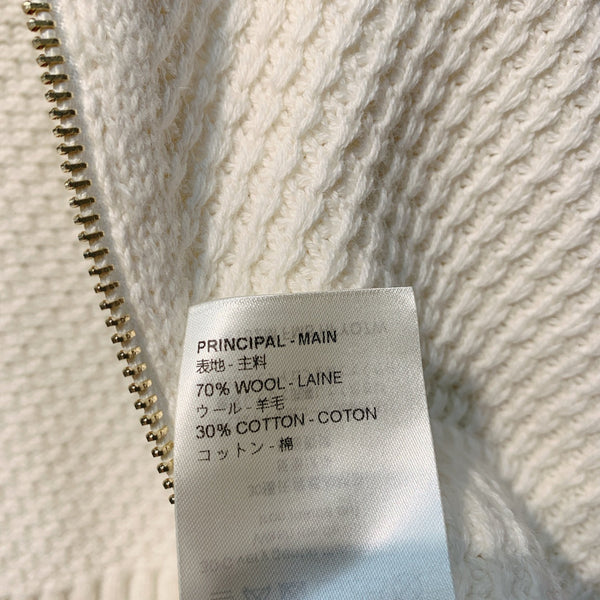 LV 25 New Knitted Stand Collar Patchwork Zipper Top