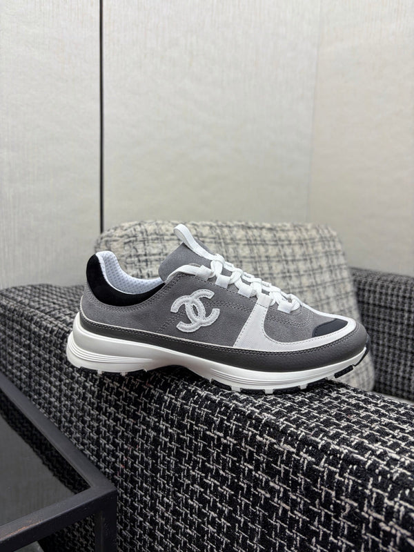 Chanel 26 Quilted Classic Sneaker Gray in Lambskin 602474