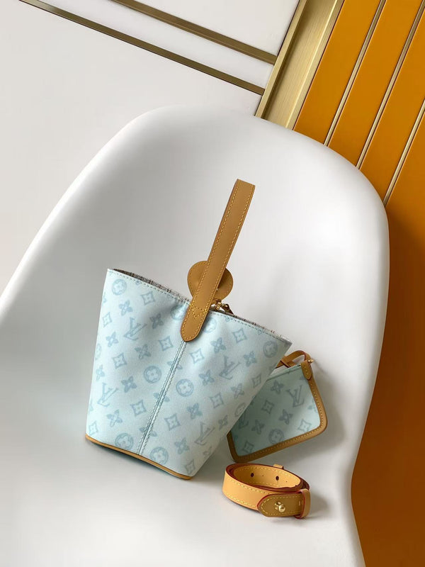 LV M27529 All-In BB Handbag 18 Light Blue Monogram and Damier Pattern 278106