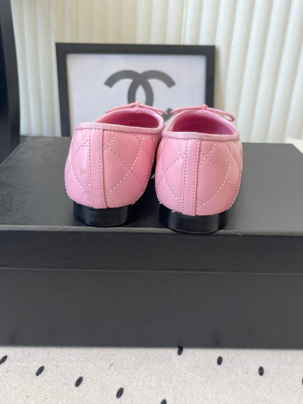 CC Ballet Flats Pink in Cowhide 611701