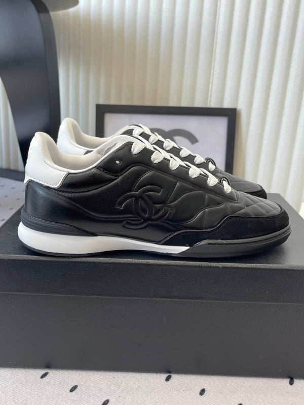 Chanel Coco Baskets Baseball Noir en Cuir de Vachette 611670
