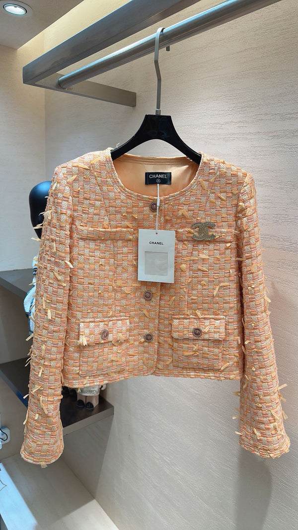 VESTE CHANEL SWEET GIRL TWEED ORANGE