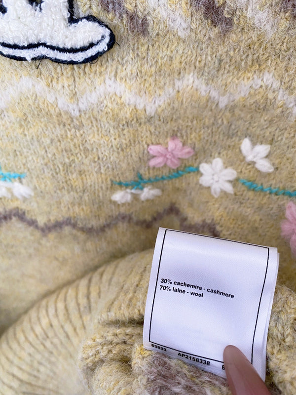 CHEMISE MANCHES LONGUES CHANEL JAUNE CLAIR 88240