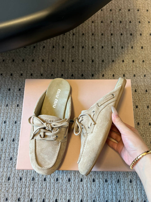 Miu Miu 26SS Mules Light Beige in Fluffing Fur 614561