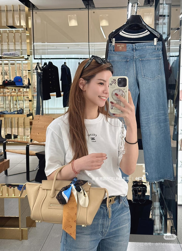 Celine 26ss Short-Sleeve T-Shirt White in Cotton