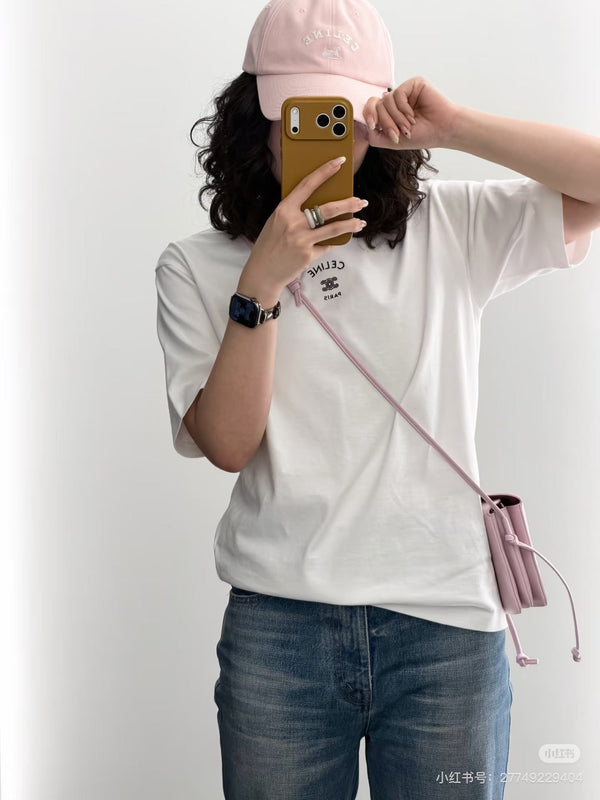 Celine 26ss Short-Sleeve T-Shirt White in Cotton